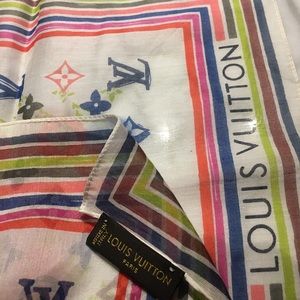 Louis Vuitton monogram spray Cotton bandana